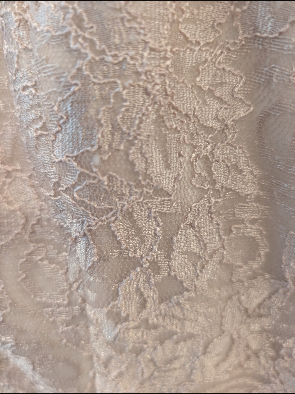 Teeze Me Blush Lace & Ivory Ruffle Cocktail Dress, Size 3 - Picture 2 of 10